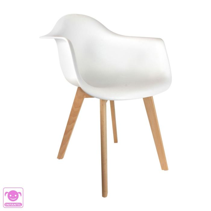 Silla Butaca Infantil Blanca Home Deco Kids