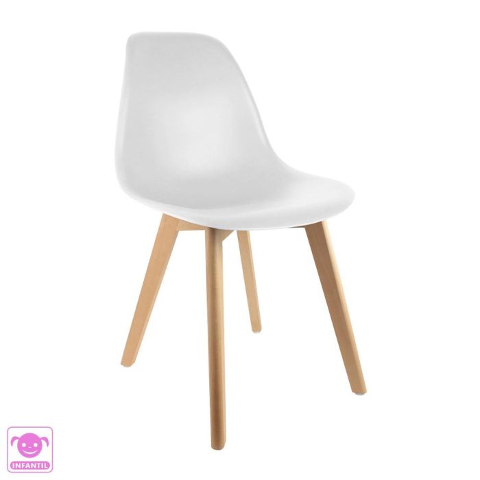 Silla Infantil Blanca Scandina Home Deco Kids