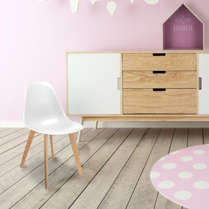 Silla Infantil Blanca Scandina Home Deco Factory 4