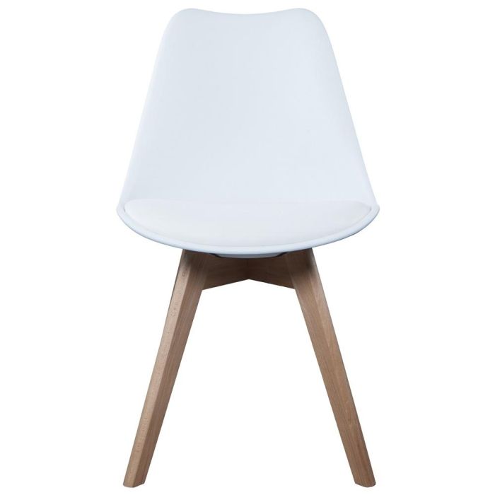 Silla Acolchada Blanca Home Deco Factory 1