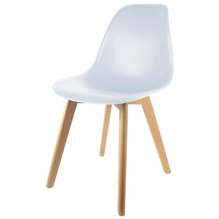 Silla Escandinava Blanca Home Deco Factory