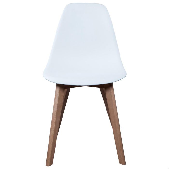 Silla Escandinava Blanca Home Deco Factory 3