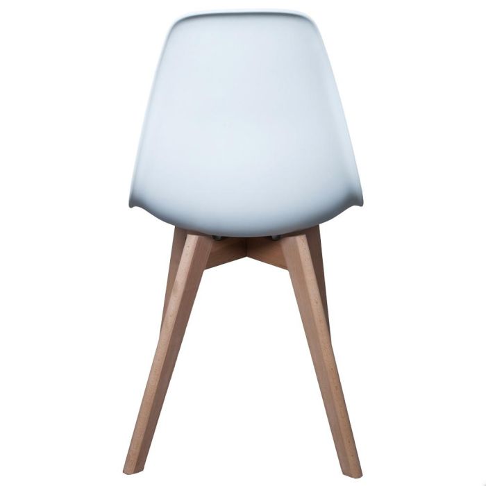 Silla Escandinava Blanca Home Deco Factory 5