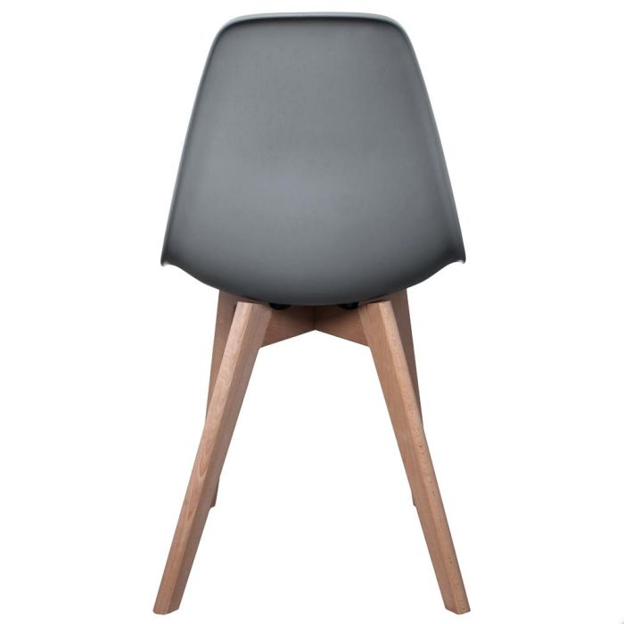 Silla Escandinava Gris Home Deco Factory 3