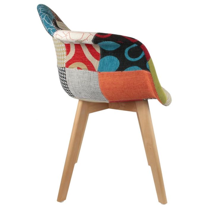 Silla Butaca Tela Patchwork Home Deco Factory 2