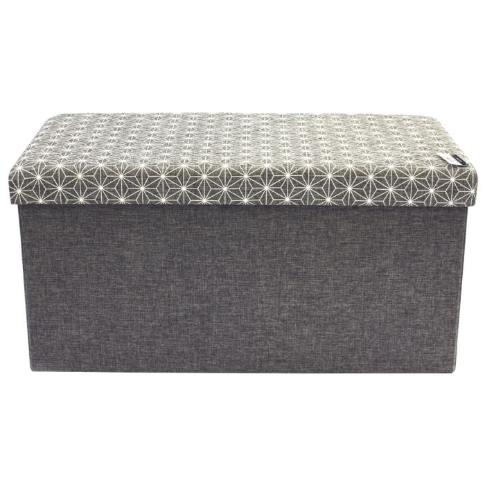 Banco-puf plegable gris 1