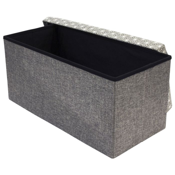 Banco-puf plegable gris 2