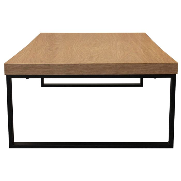 Mesa baja de madera y metal 1