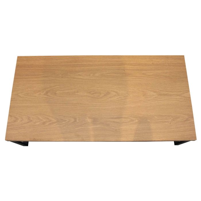 Mesa baja de madera y metal 2