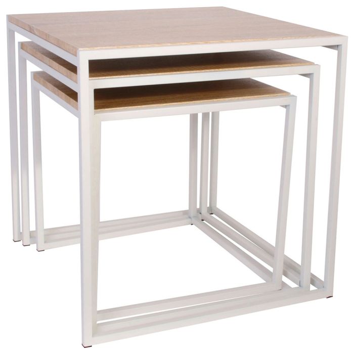 Mesa de bar + 2 taburetes de madera y metal 1