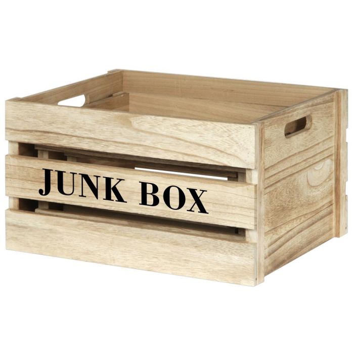 Juego De 3 Cajas Madera "Junk Box" Home Deco Factory 1