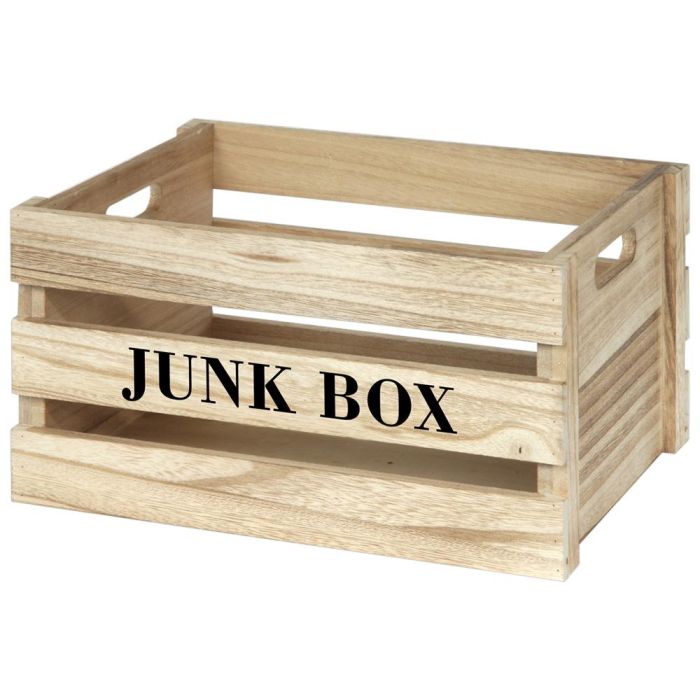 Juego De 3 Cajas Madera "Junk Box" Home Deco Factory 3