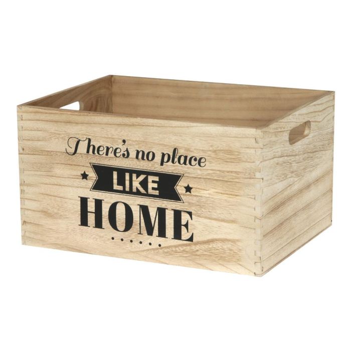 Juego De 3 Cajas Madera "Home" Home Deco Factory 4