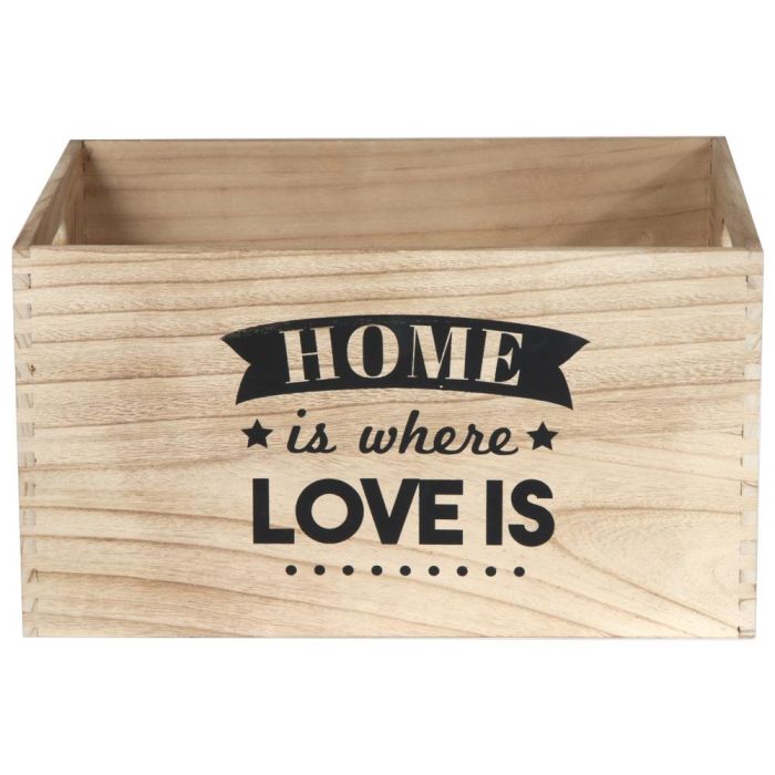 Juego De 3 Cajas Madera "Home" Home Deco Factory 6