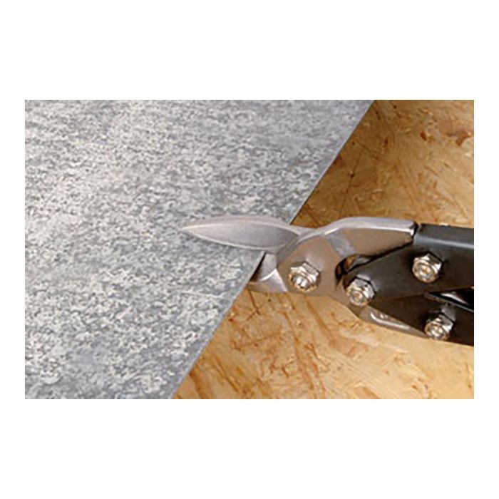 Wolfcraft Tijeras para chapa 260 mm cortes rectos a la derecha mangos antideslizantes acero verde 2
