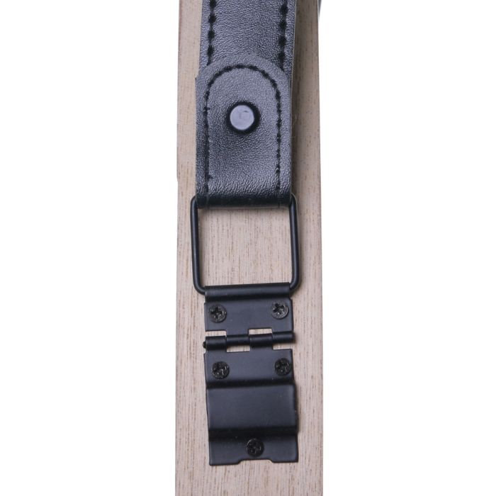 Espejo redondo con asa de pu madera 40cm 3 Espejo redondo con asa de pu madera 40cm 3