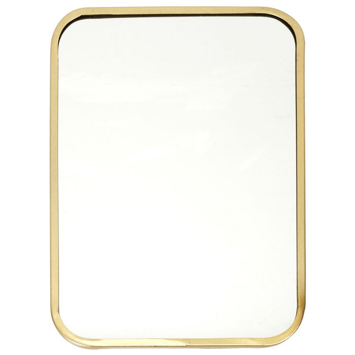 Espejo Rectangular Dorado Home Deco Factory 34x25 cm