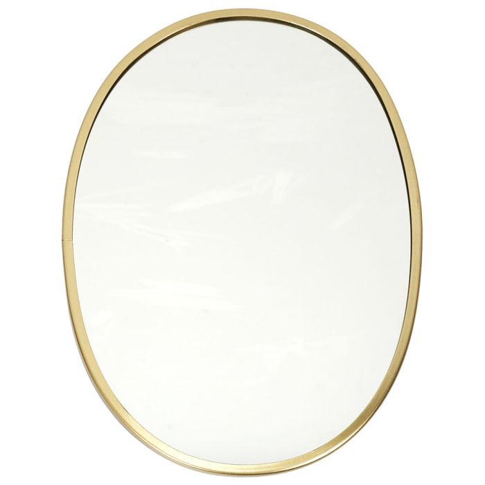 Espejo Oval Dorado Home Deco Factory 34x25 cm