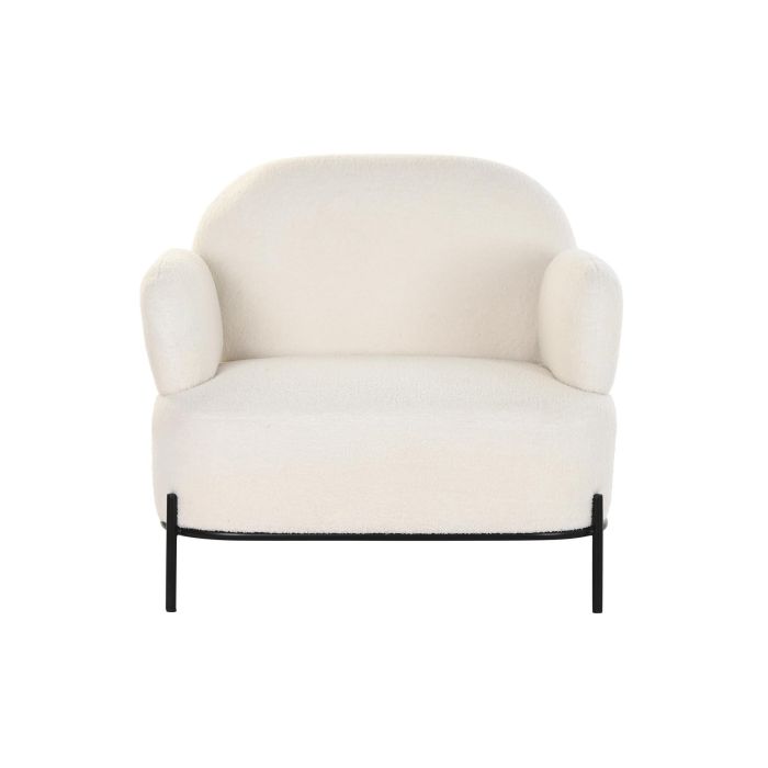 DKD Home Decor Butaca Moderno Blanco Negro 74 x 77 x 86 cm 4