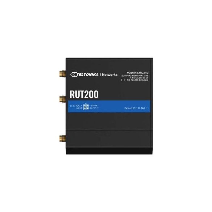 Teltonika Networks RUT200 Router Celular Industrial 4G LTE, Wi-Fi, 2 Puertos Ethernet RJ-45, Ranura SIM, Compacto para M2M 0 Teltonika Networks RUT200 Router Celular Industrial 4G LTE, Wi-Fi, 2 Puertos Ethernet RJ-45, Ranura SIM, Compacto para M2M 0