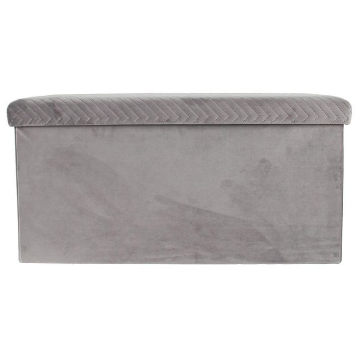 Banco-Puf Plegable Gris Zig-Za Home Deco Factory 2