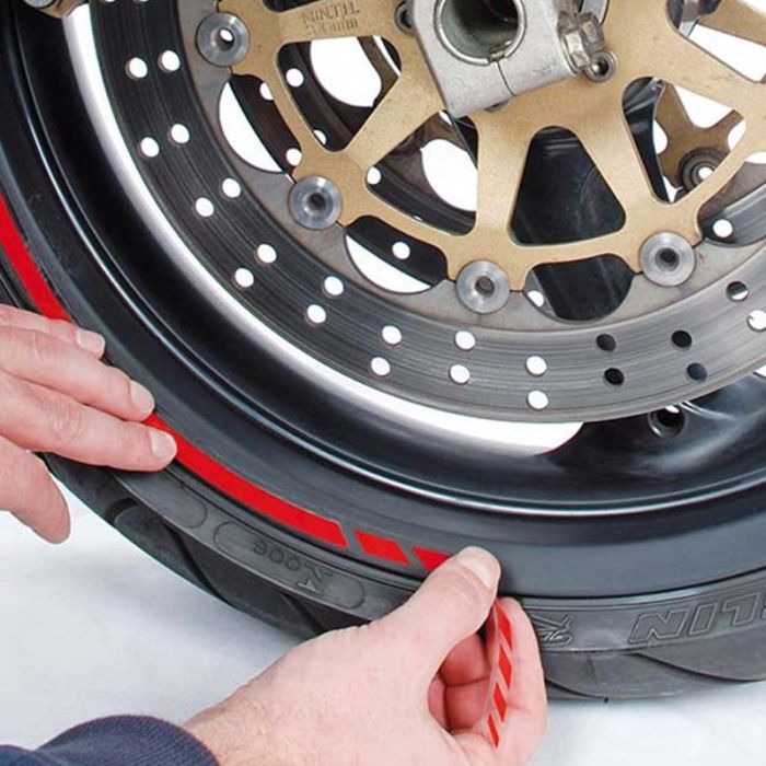 Foliatec FO34440 Tiras para Llantas de Moto Pin Striping Racing Rojo 14 Bandas 7mm x 41cm 4 Foliatec FO34440 Tiras para Llantas de Moto Pin Striping Racing Rojo 14 Bandas 7mm x 41cm 4