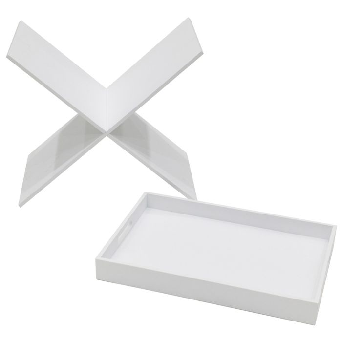 Mesa auxiliar bandeja desmontable blanca 1 Mesa auxiliar bandeja desmontable blanca 1
