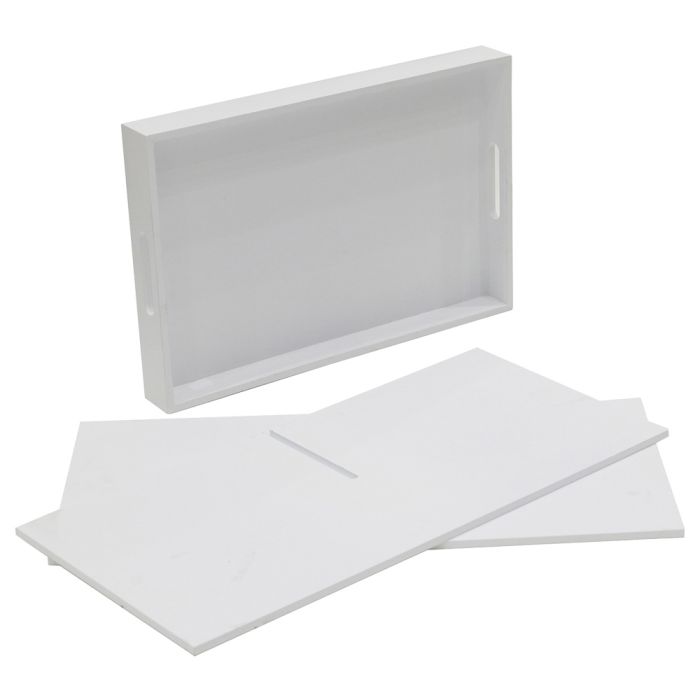 Mesa auxiliar bandeja desmontable blanca 2 Mesa auxiliar bandeja desmontable blanca 2
