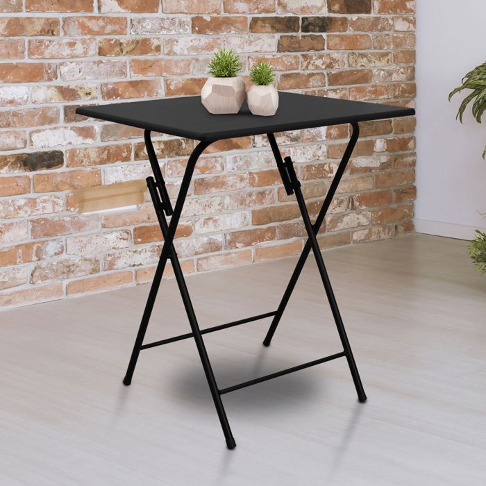 Mesa plegable negro ulm 60x60 cm 1