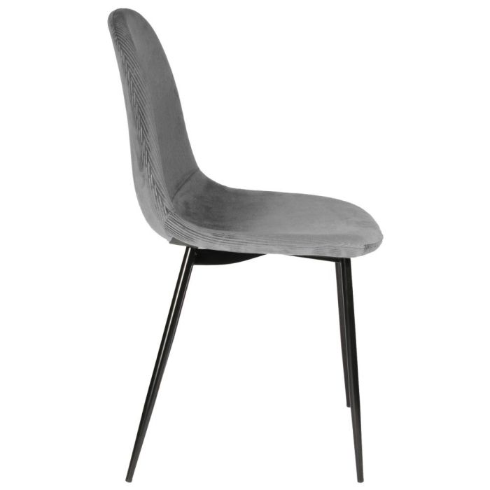 Silla Terciopelo Gris Giulia Home Deco Factory 2