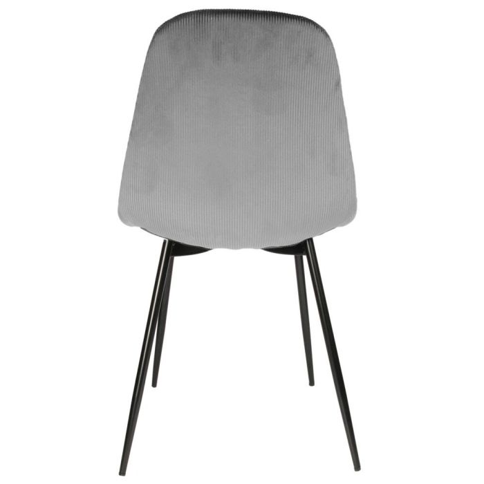 Silla Terciopelo Gris Giulia Home Deco Factory 3