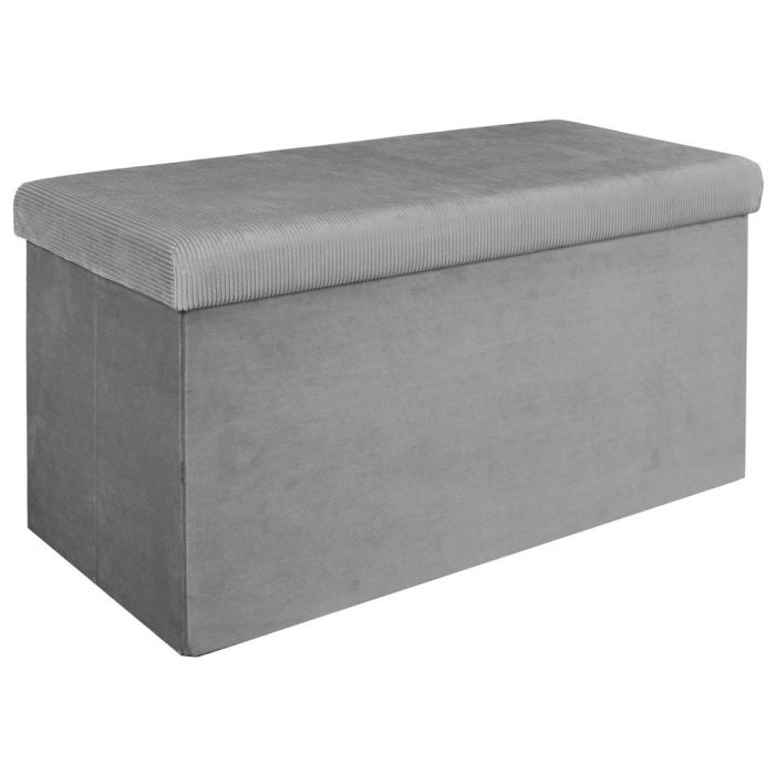 Banco-Puf Plegable Gris Giulia Home Deco Factory