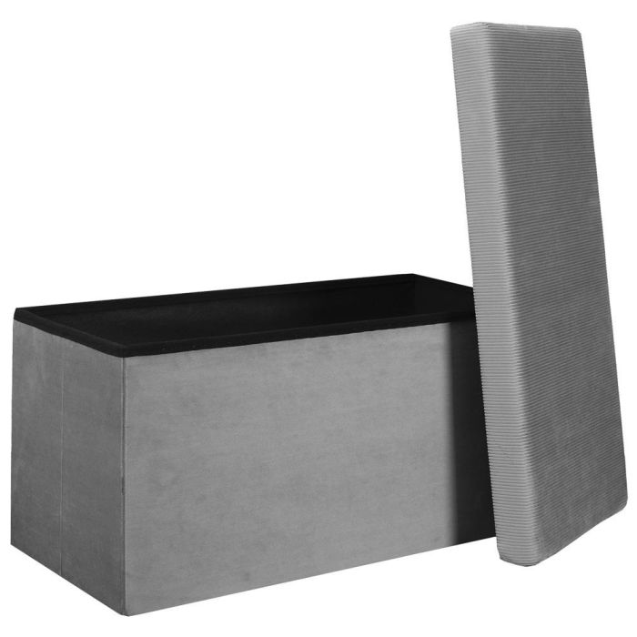 Banco-Puf Plegable Gris Giulia Home Deco Factory 3