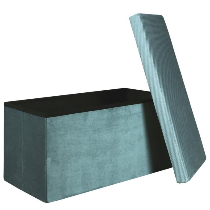 Banco-Puf Plegable Azul Giulia Home Deco Factory 3