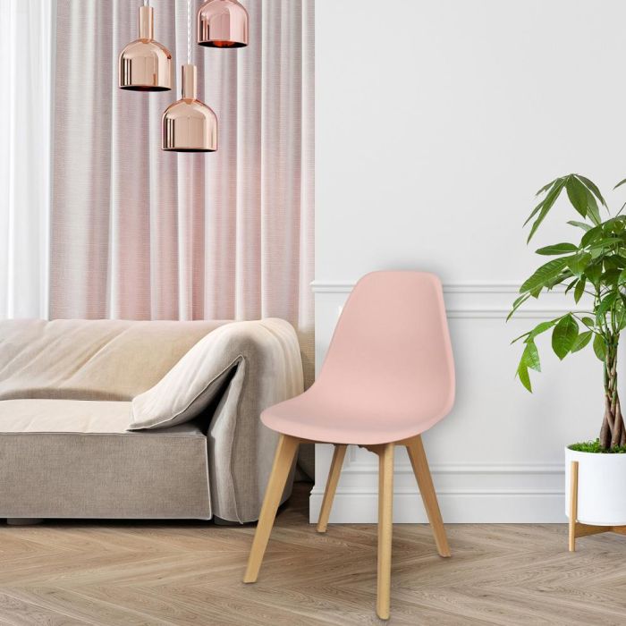 Silla Escandinava Rosa Home Deco Factory 5