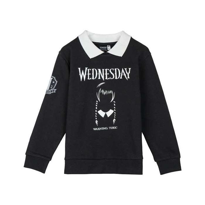 Sudadera sin Capucha Niño Wednesday Gris oscuro 10 Años 0 Sudadera sin Capucha Niño Wednesday Gris oscuro 10 Años 0