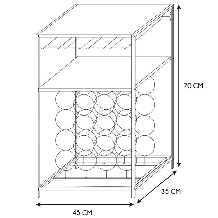 Botellero Para 16 Botellas Home Deco Factory 5