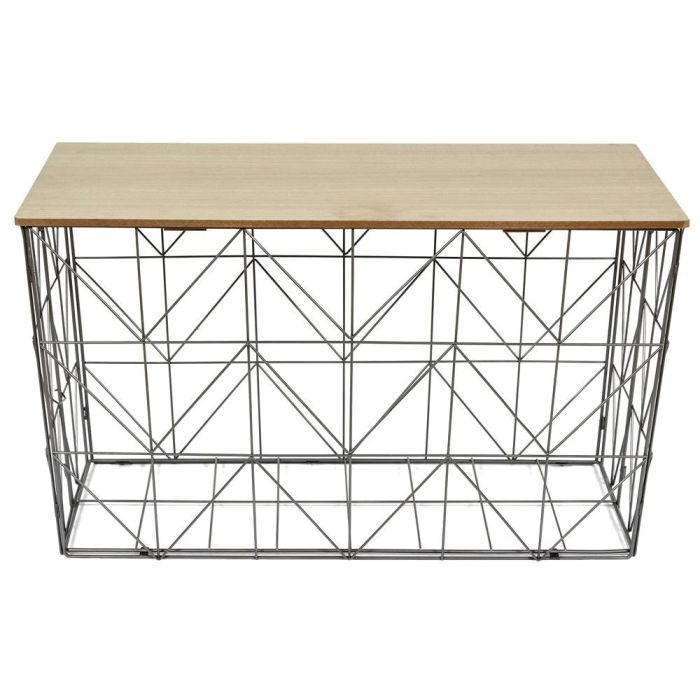 Mesa Varilla Plegable Gris Home Deco Factory 2