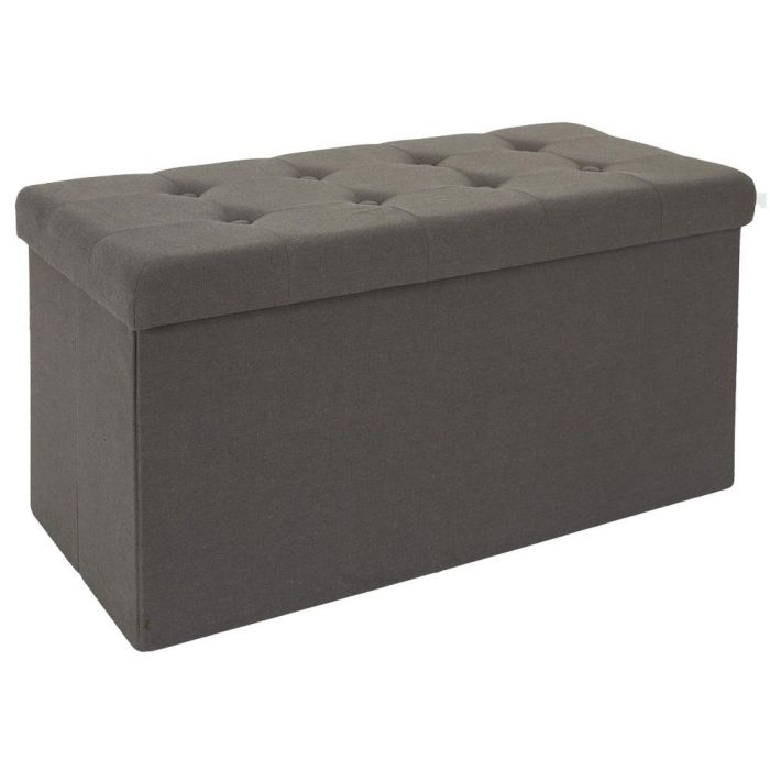 Banco-Puf Plegable Eleonor Gris Home Deco Factory