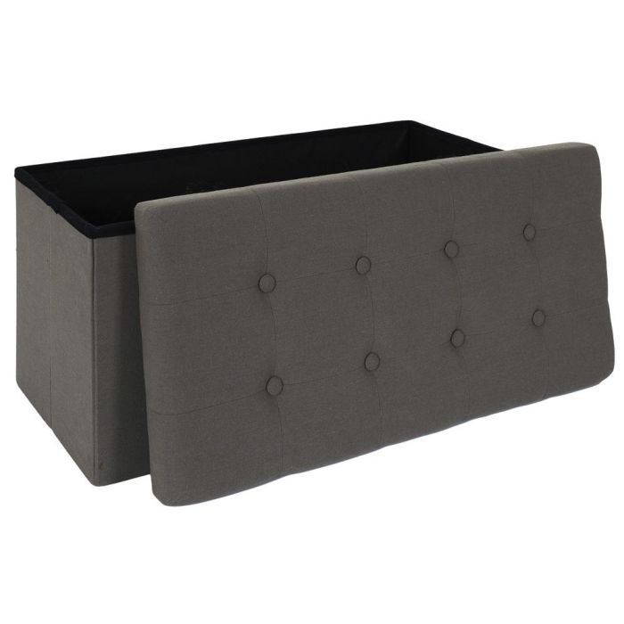 Banco-Puf Plegable Eleonor Gris Home Deco Factory 3