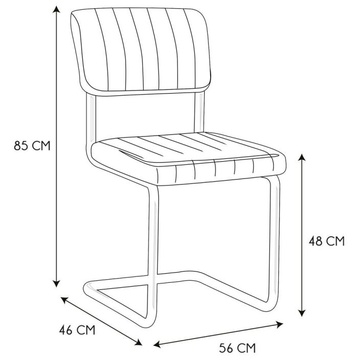 Silla Gris Alba Home Deco Factory 5