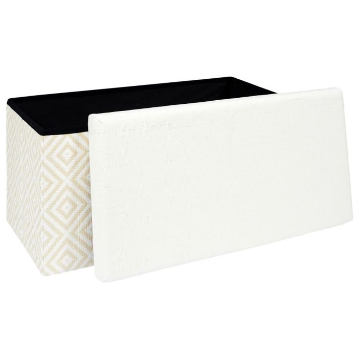 Banco-Puf Plegable Trenzado Blanc Home Deco Factory 3