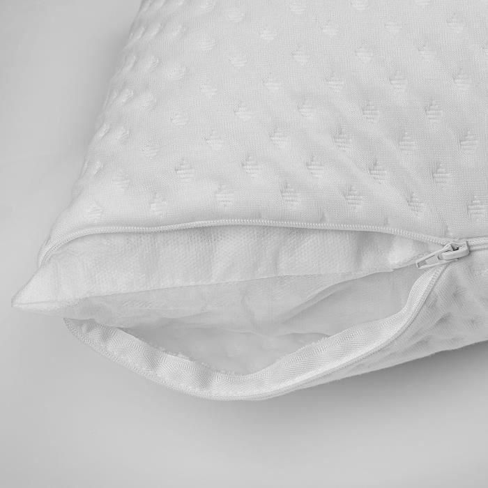 TOISON D'OR - Almohada viscoelástica - Memotec - Suave confort - 40x60cm - Blanco 2 TOISON D'OR - Almohada viscoelástica - Memotec - Suave confort - 40x60cm - Blanco 2