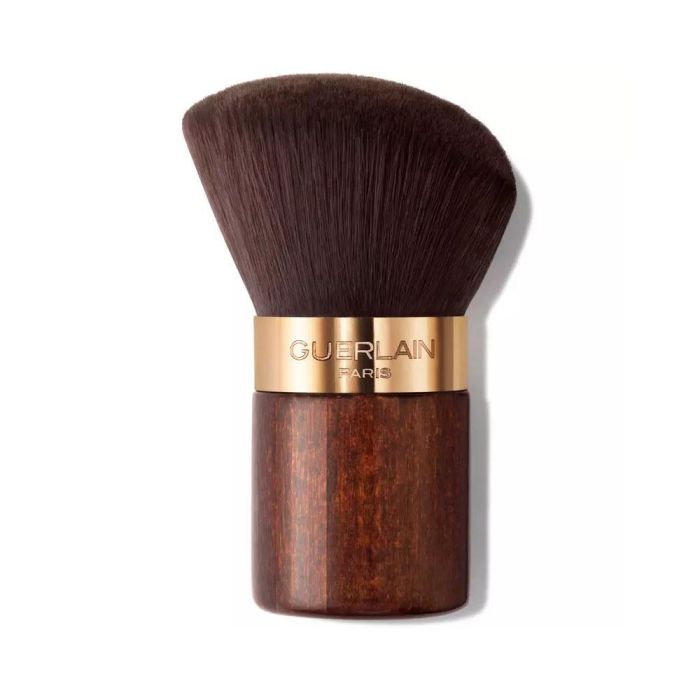 Guerlain Terracotta Brocha de Maquillaje para Polvos Bronceadores y todo tipo de polvos, forma biselada, aplicación impecable, con funda 1 u