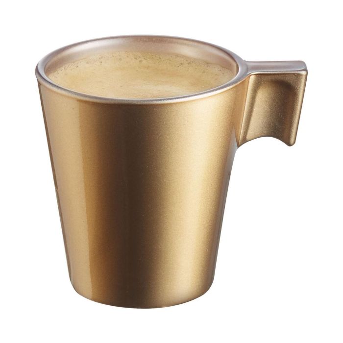 Taza Luminarc Flashy Dorado 80 ml Vidrio 1