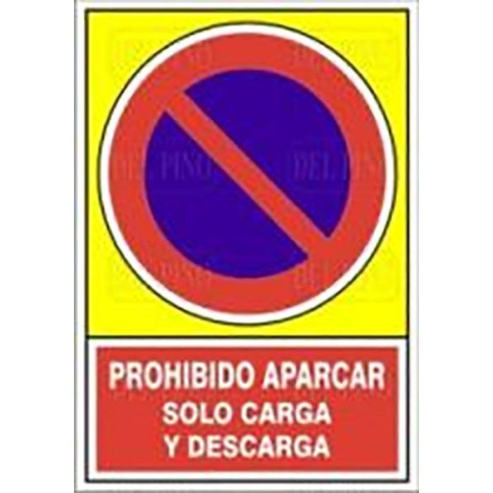 DUVER 431 345-245 Señal Plástico "Prohibido Aparcar/Cargar-Descargar" 295x210mm