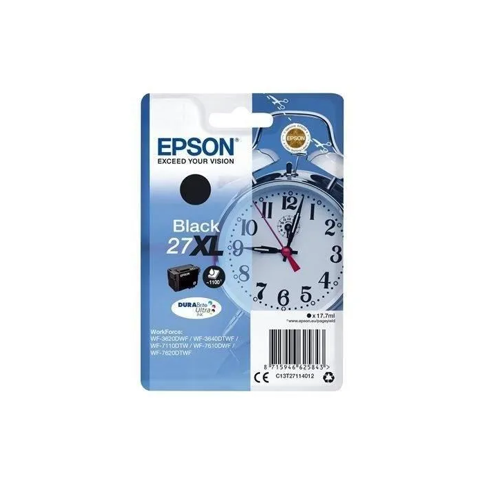 Epson WorkForce WF-3000 y WF-7000 Cartucho Negro de Alta Capacidad nº27XL