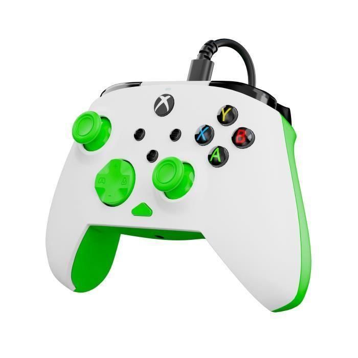 Gamepad - Xbox Series X|S, Xbox One y PC - Rematch Core - RGB - Con cable - Blanco/Verde - TURTLE BEACH 1