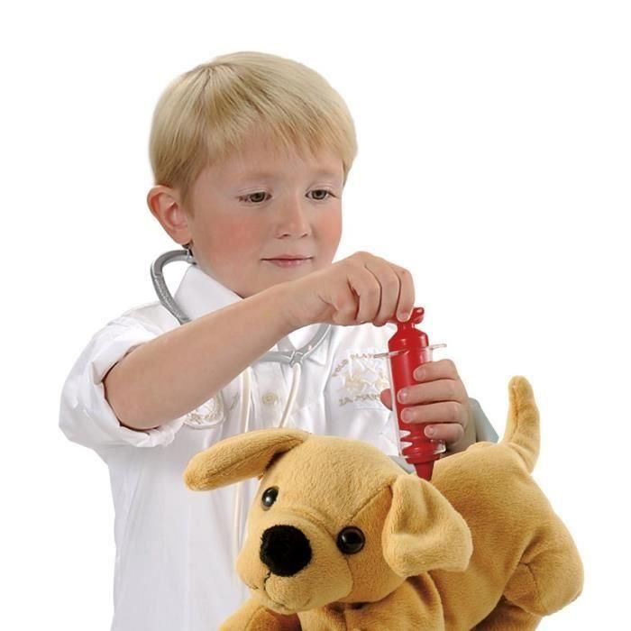 Ecoiffier Medical Maleta Veterinaria con Perrito de Peluche y Accesorios para Niños - Juego de Imitación 24 cm, Fabricación Francesa 5
