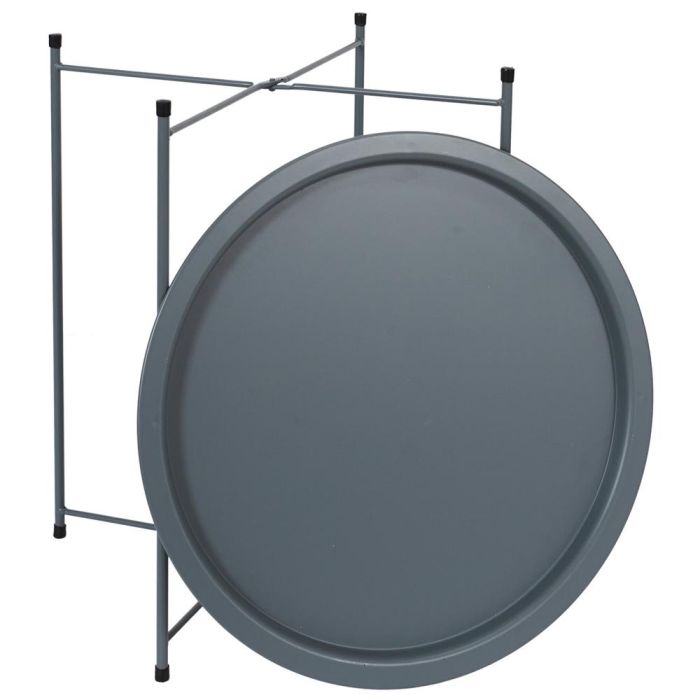 Mesa Auxiliar Sienna Gris Home Deco Factory diámetro 47  3